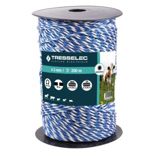 Bobine cordon éléctrique Tresselec 3mm 200m